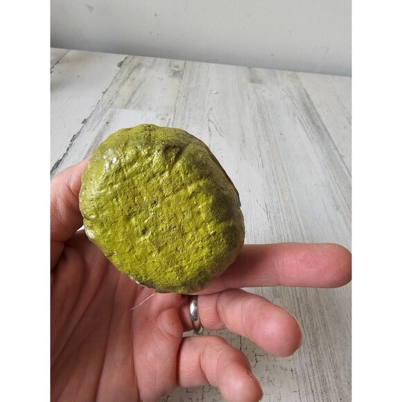 Vintage dept 56 green pumpkin gourd ornament Halloween glitter shabby chic uniqu - Picture 7 of 7